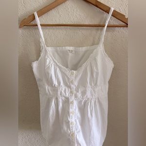 pacsun white button top